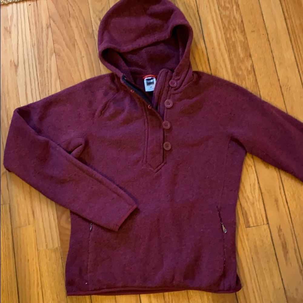The North Face quarter zip hoodie